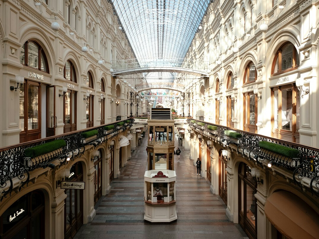 mall security guard checking cameras